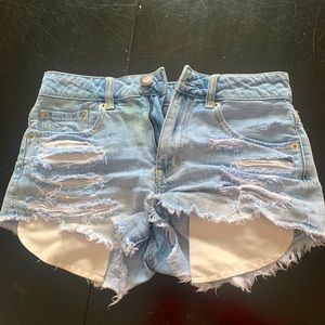 denim AE brand shorts size 0 !